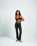 SOFTFORM™ Cross Back Tank in Charcoal Black