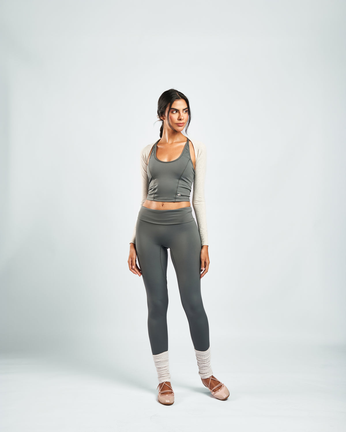 SOFTFORM™ High-Rise Leggings in Space Grey