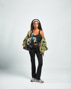 SOFTFORM™ Cross Back Tank in Charcoal Black
