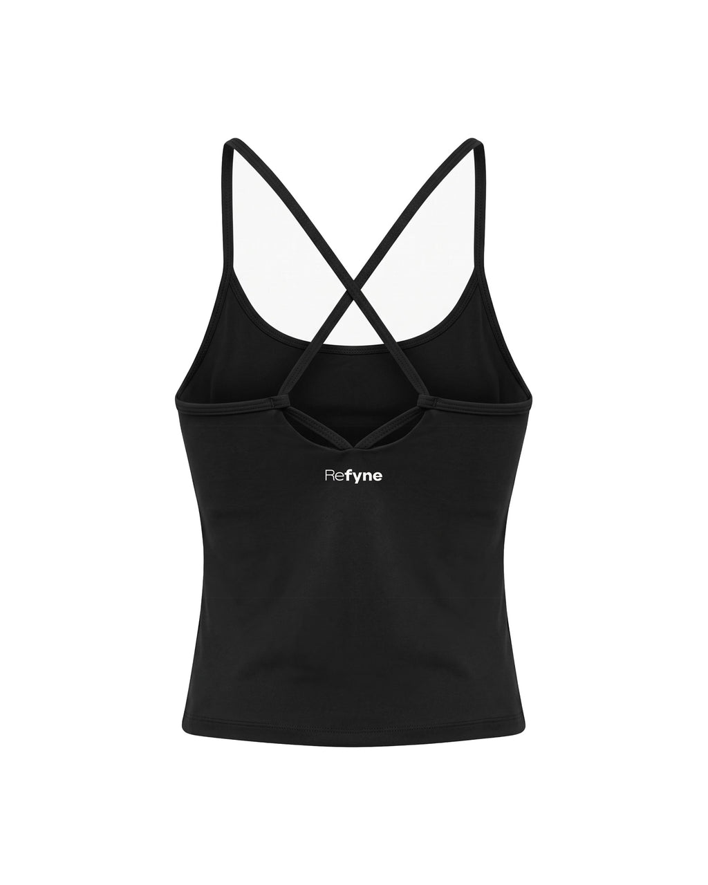 SOFTFORM™ Cross Back Tank in Charcoal Black