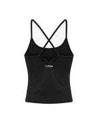 SOFTFORM™ Cross Back Tank in Charcoal Black