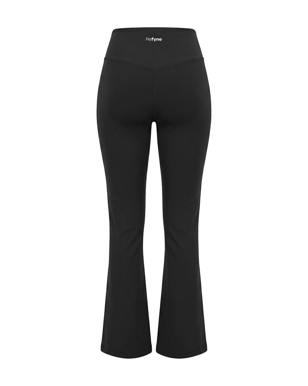 SOFTFORM™ V-Waist Flare Leggings in Charcoal Black