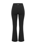 SOFTFORM™ V-Waist Flare Leggings in Charcoal Black